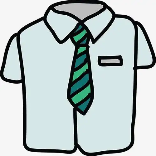 衬衫的简笔画彩色