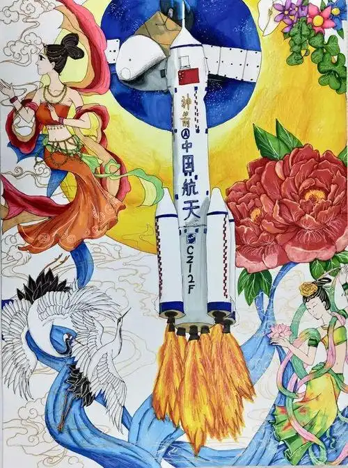 网展第八期我的太空梦主题书画展暨第八届四川省青少年书画作品展网络