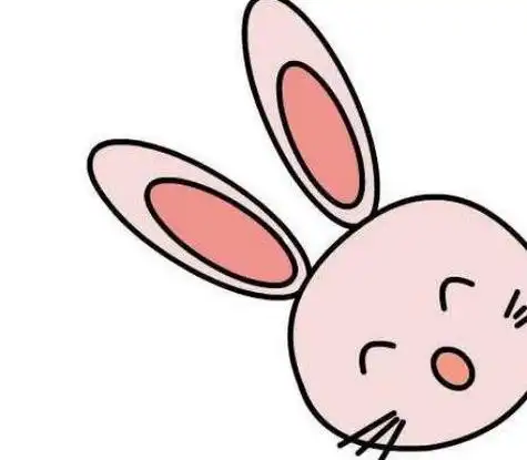 彩色兔耳朵简笔画绘画教程可爱兔子儿童画简笔画怎么画