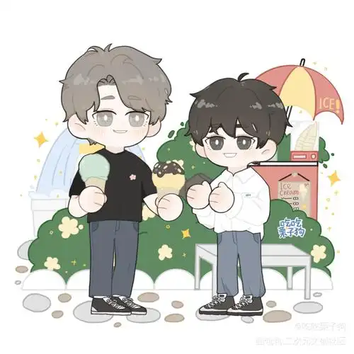 游乐场和冰淇淋!_吞海葱花鱼吴雩步重华q版同人破云2吞海绘画作品