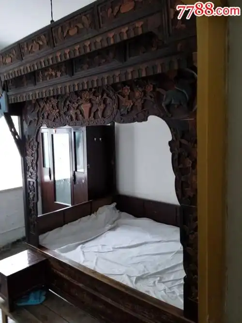 百年精品老床-木床/木榻-7788旧家具收藏