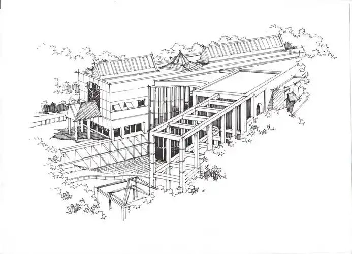 大师作品手绘——名古屋城市艺术博物馆