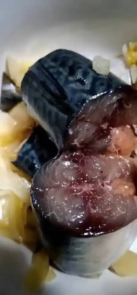 海钓鲐鱼身上的异尖线虫感受一下 !