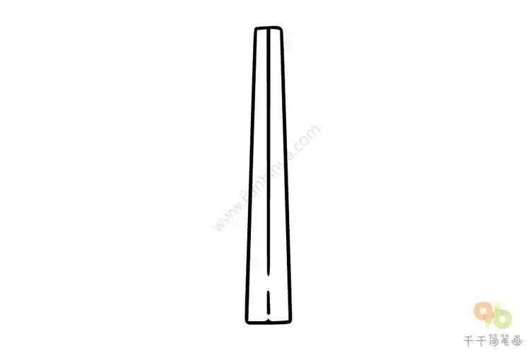 黑色塑料筷子简笔画图片