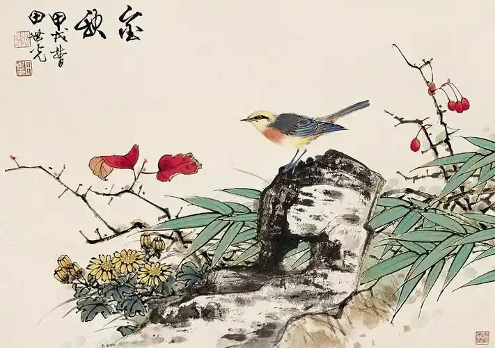 田世光花鸟画作品欣赏