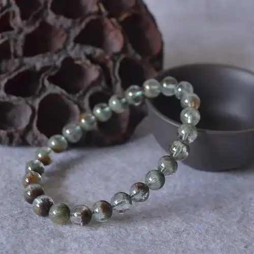 清仓 绿幽灵聚宝盆手链天然水晶一图一物 开运招财手串饰品女礼物_7折