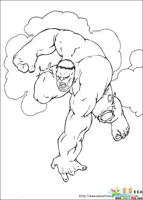 绿巨人简笔画绿巨人简笔画简单