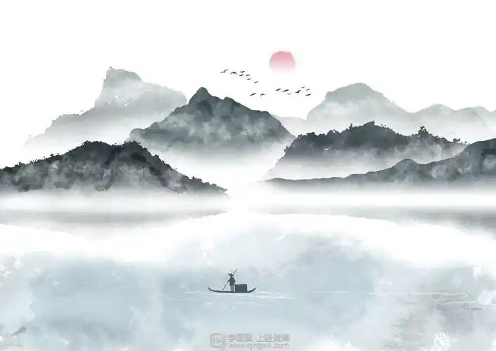 古风场景之山水的画法