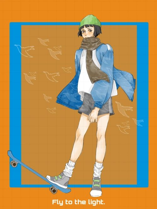 顾淼,向着光飞吧! 我画的好丑.