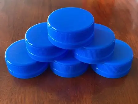 蓝色脉动口瓶盖