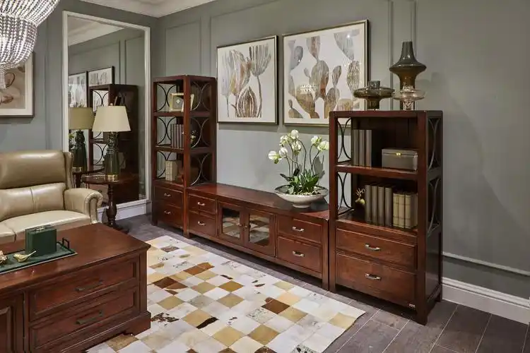 深圳仁豪家居现代美式家具 一号公路 美式沙发 美式床 美式衣柜实木