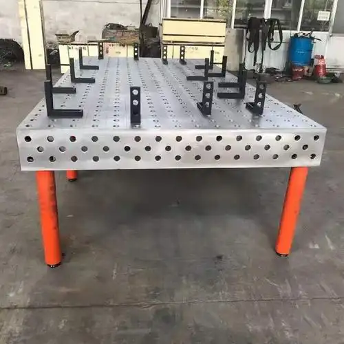 【机器人焊接平台 三维柔性焊接工作台 定制大型铸铁平台 报读工量具