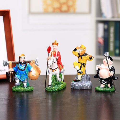 西游记人物模型西天取经师徒四人玩偶唐僧孙悟空摆件