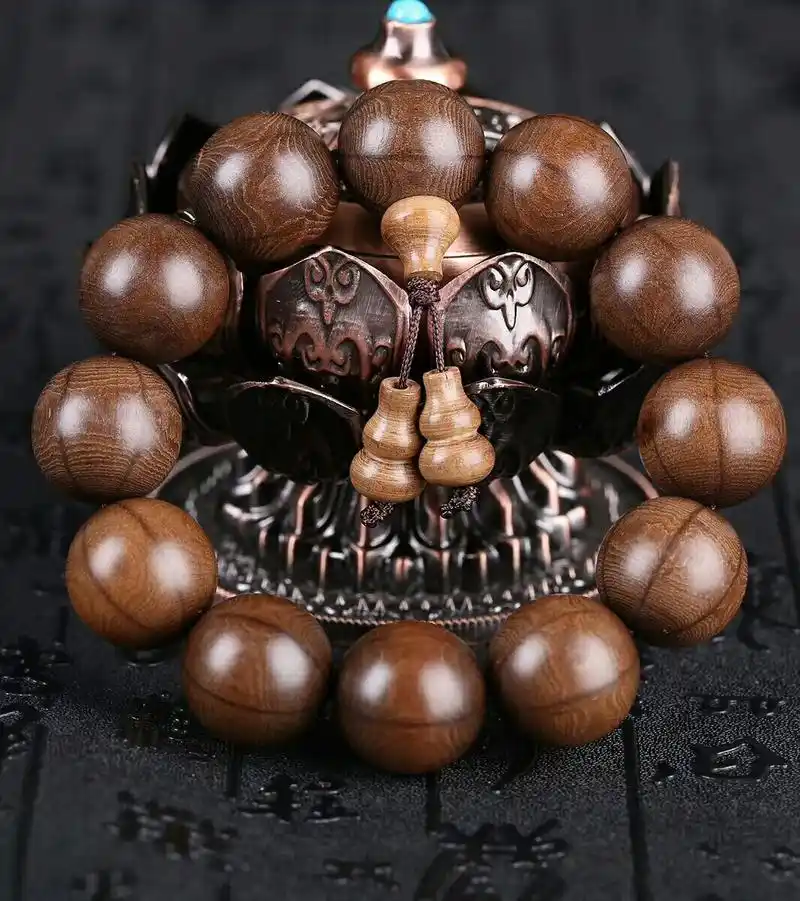 手串天然五台山六道降龙手链老料六道木满纹佛珠手链