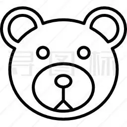 泰迪熊头图标