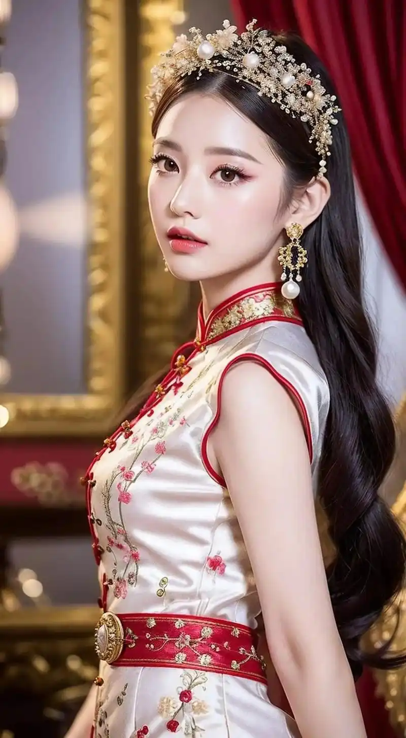 旗袍女子.精致美丽呵气如兰的旗袍女子,清纯气质,优雅唯美,精 - 抖音