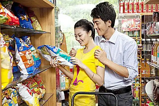 情侣,便利店