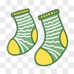 手绘冬季小寒保暖袜子素材pngpsd手绘卡通测量身高场景素材pngpsd手绘