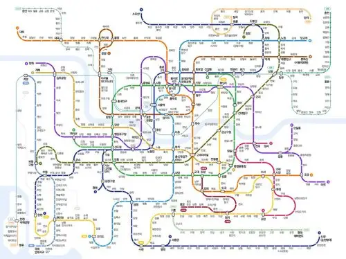 谁能发个韩国首尔地铁线路图