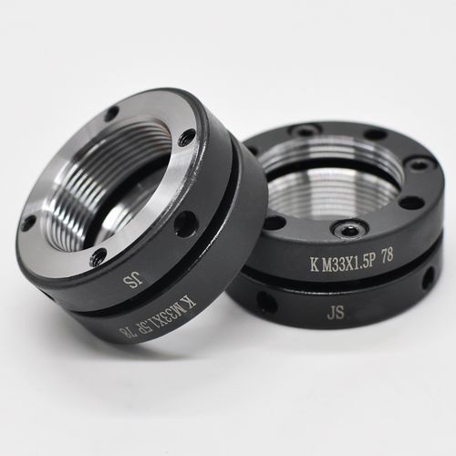 k型轴向精密锁紧螺母 圆形松止退自锁定螺帽滚珠丝杠承螺 k-m33*1.5p