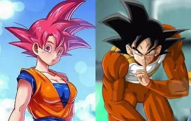 龙珠悟空娘化前后对比最性感的是弗利萨我却选择沙鲁