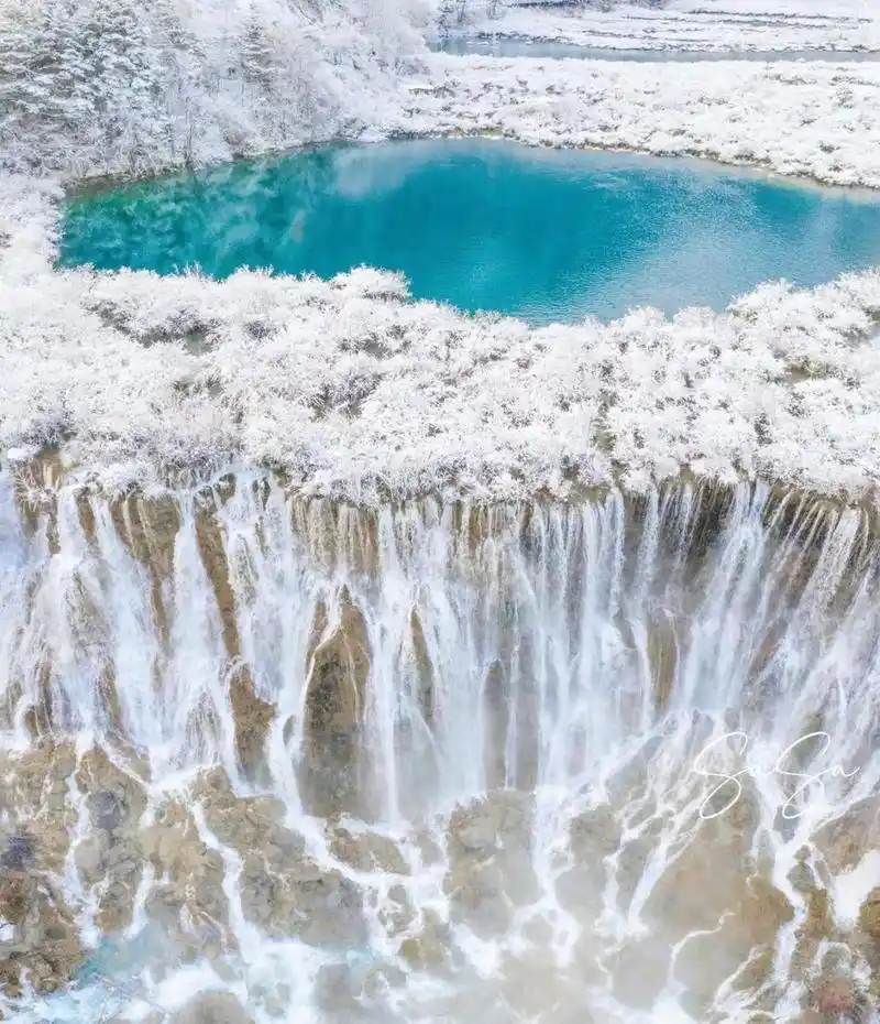 九寨沟雪景图 近日九寨沟那边下雪,景色迷人