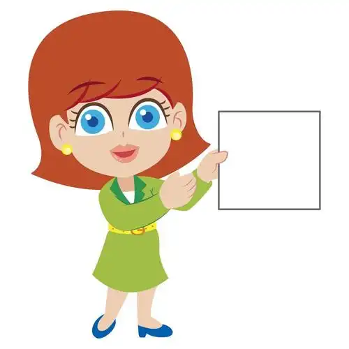 可爱的卡通老师,一卡通的老师,插图矢量