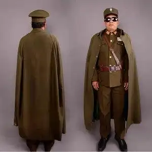 推理社披风大衣国民军官表演服黄埔军校国军衣服士兵服饰国军斗篷