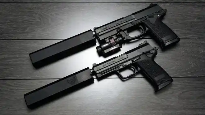 美国特种部队专用手枪德国mk23战斗手枪