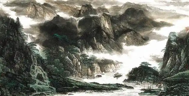 雄浑苍劲 -- 郜宗远水墨山水画 (下)_作品