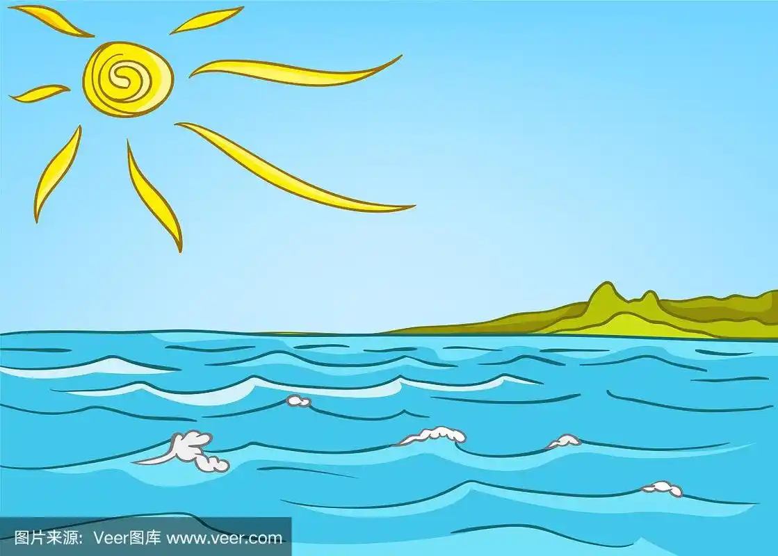 卡通自然景观海