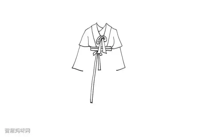 漂亮的古代服装简笔画-图2