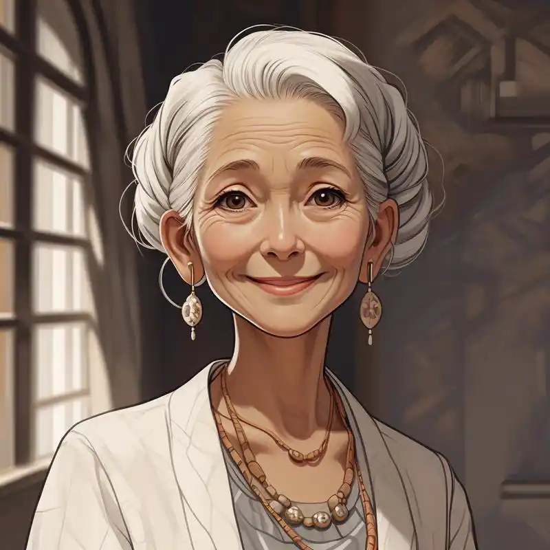 👵优雅老太太卡通头像🎨
