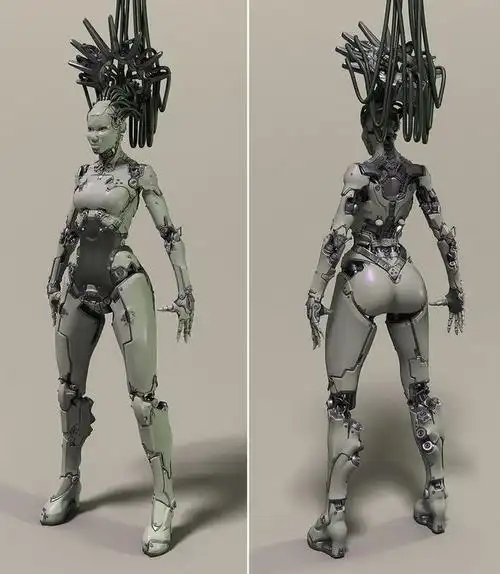 katrine (body) by mikhalchishin, futuristic, cyb