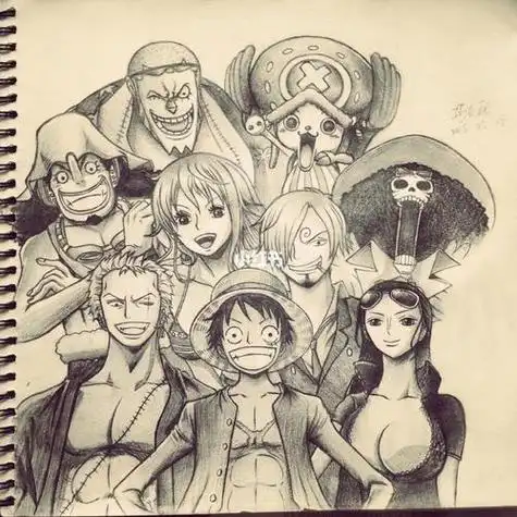 海贼王素描画海贼王素描画图片大全