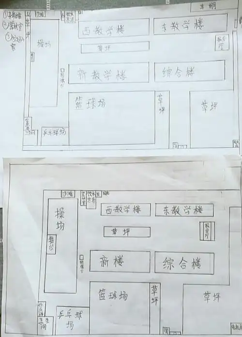 最后由组长完成的画的平面图