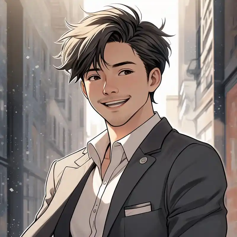 98动漫男士西装头像精选97 一组超酷的动漫男士西装头像来啦!