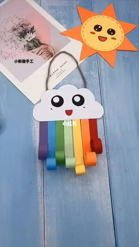 可爱的彩虹挂饰教程简单好看还锻炼动手能力手工