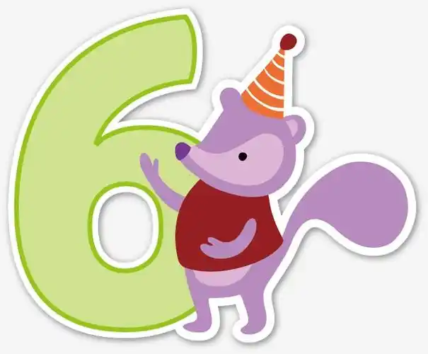 卡通动物装饰数字