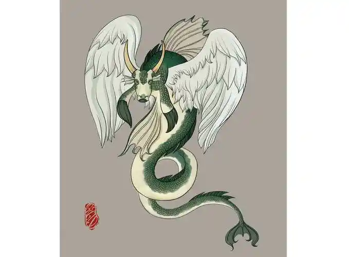 《山海经》妖怪 鯥 - 青芒果粒多 - 原创作品 - 视觉中国(shijueme)