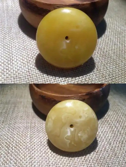 蜜蜡返花对比图