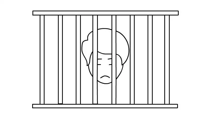 监狱简笔画
