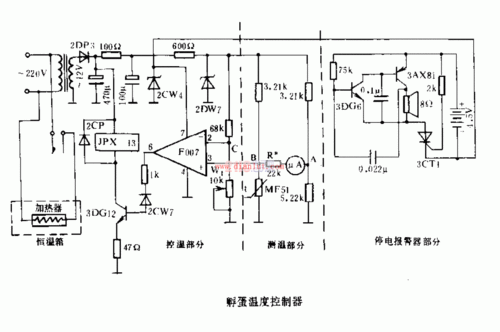 孵蛋温度控制电路