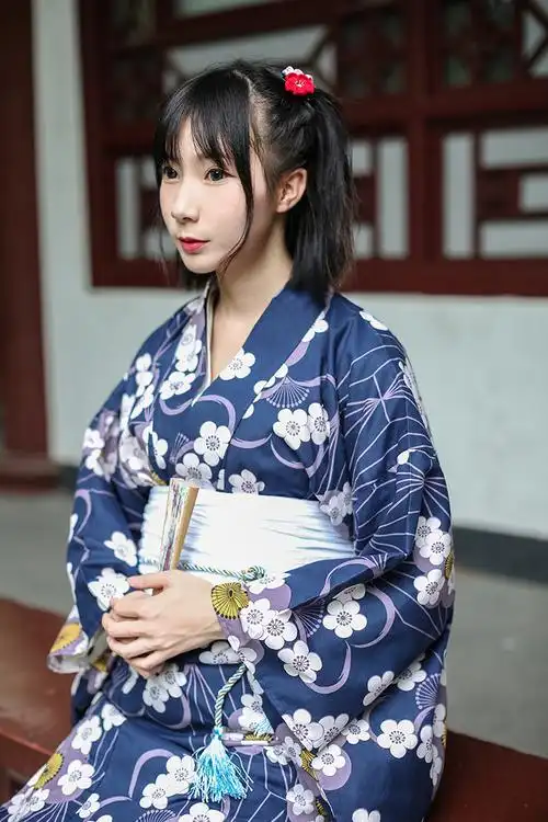现货日本和服女 樱花和服浴衣全套和服套装日式和服