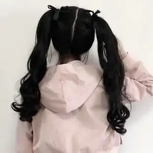 双马尾假发女绑带式超轻少量自然低马尾片日系jk微卷发尾蓬松仿真