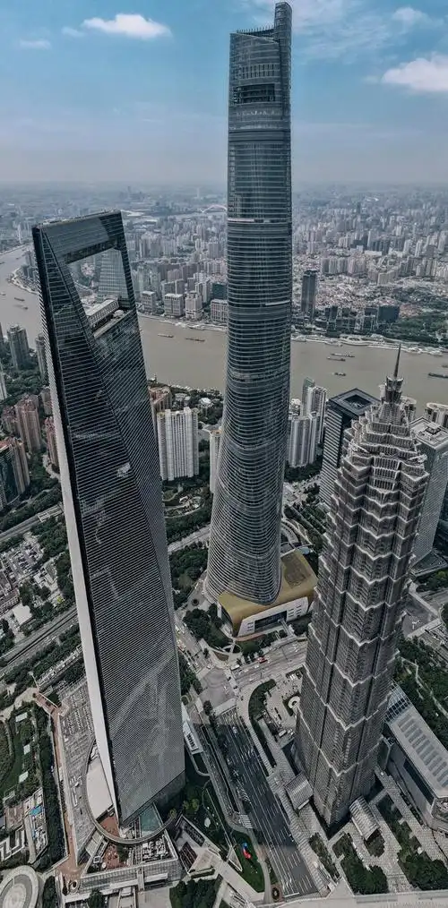 上海中心,127层632米,中国第一世界第二高楼 上海环球金融中心,101层