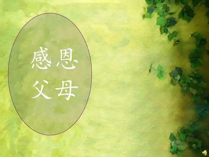 2016年最新感恩父母主题ppt模板精美ppt模板