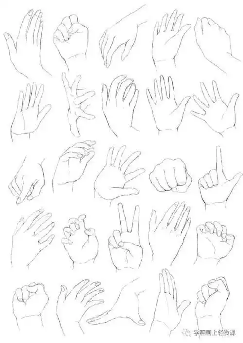 女人手一只手简笔画