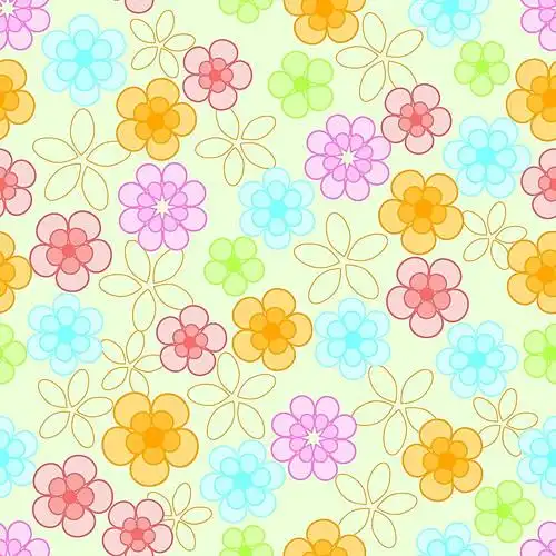 彩色花纹背景素材