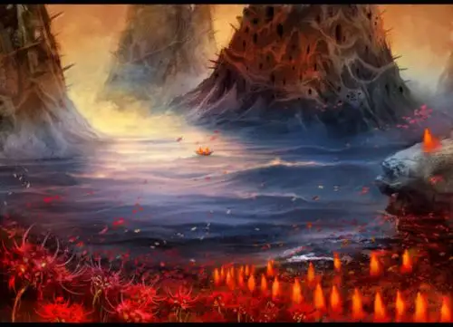 很久很久以前,城市的边缘开满了大片大片的彼岸花——也就是曼珠沙华